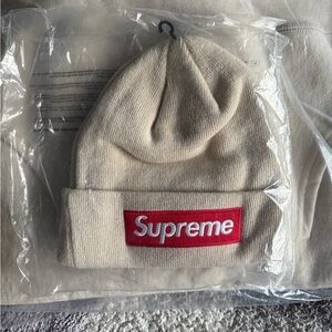 Supreme FW24 Box Logo Beanie (Stone)
